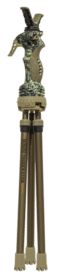 The Trigger Stick is a lightweight, height-adjustable gun rest and optical gear mount. Designed to function in a standing or kneeling stance.